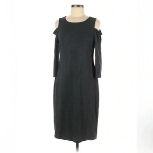 White House Black Market | Charcoal Grey Classic Sheath Dress Size Medium M